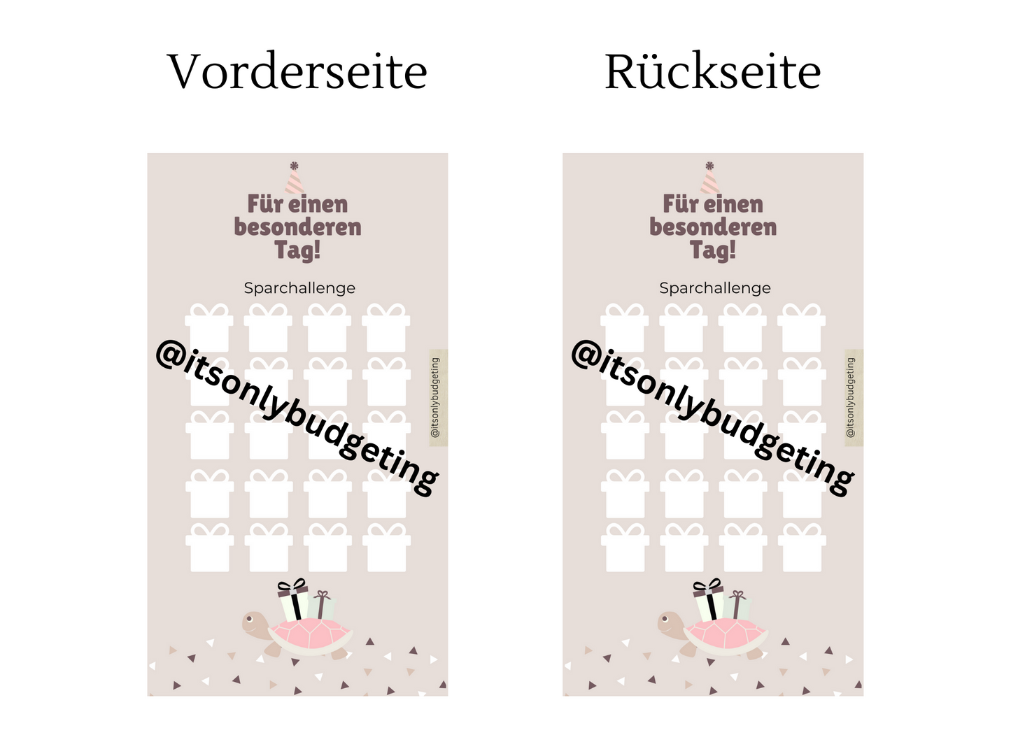 Besonderer Tag Sparchallenge A6