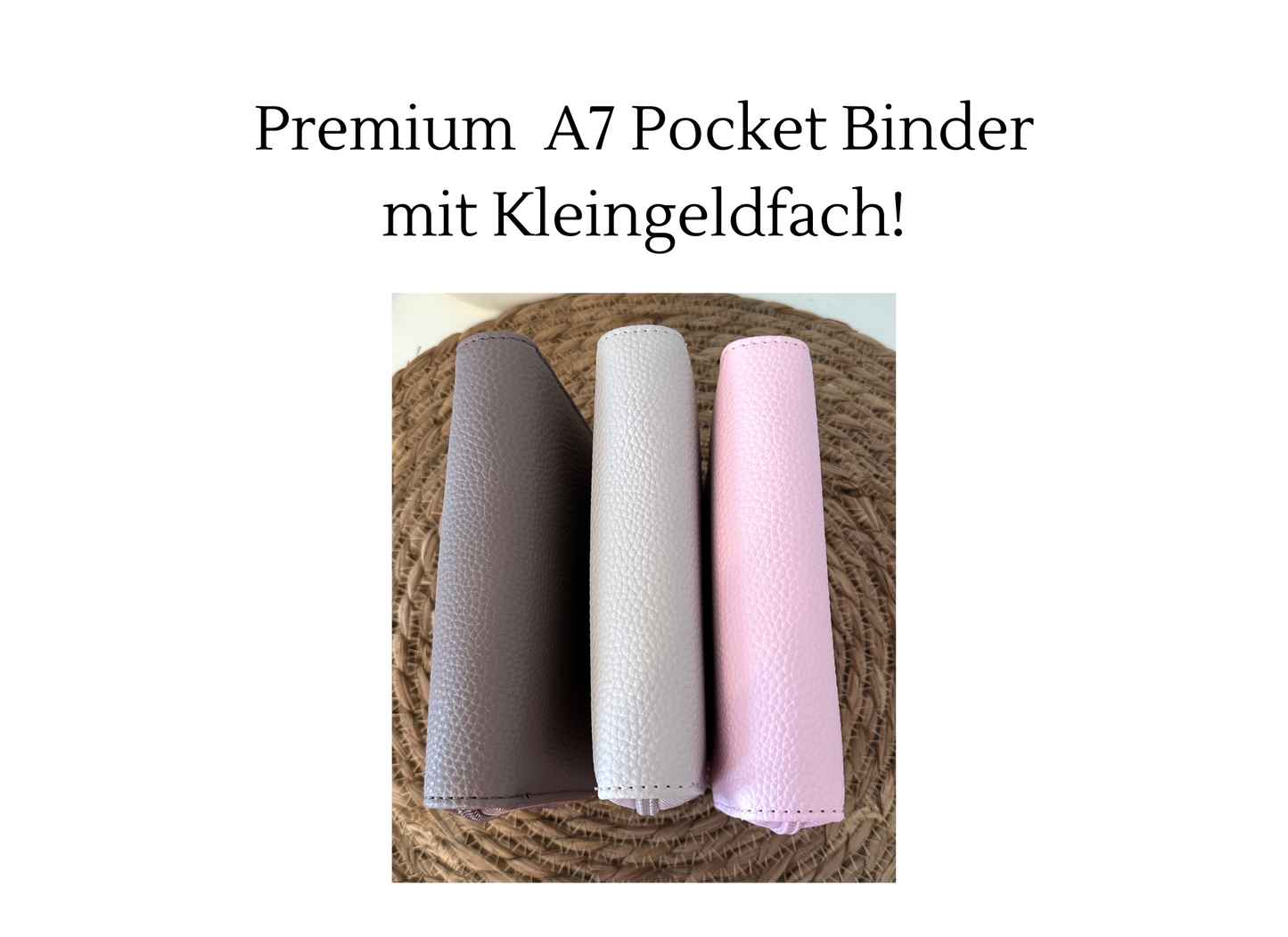 A7 Premium Pocket Binder MIT KLEINGELDFACH *NEU*