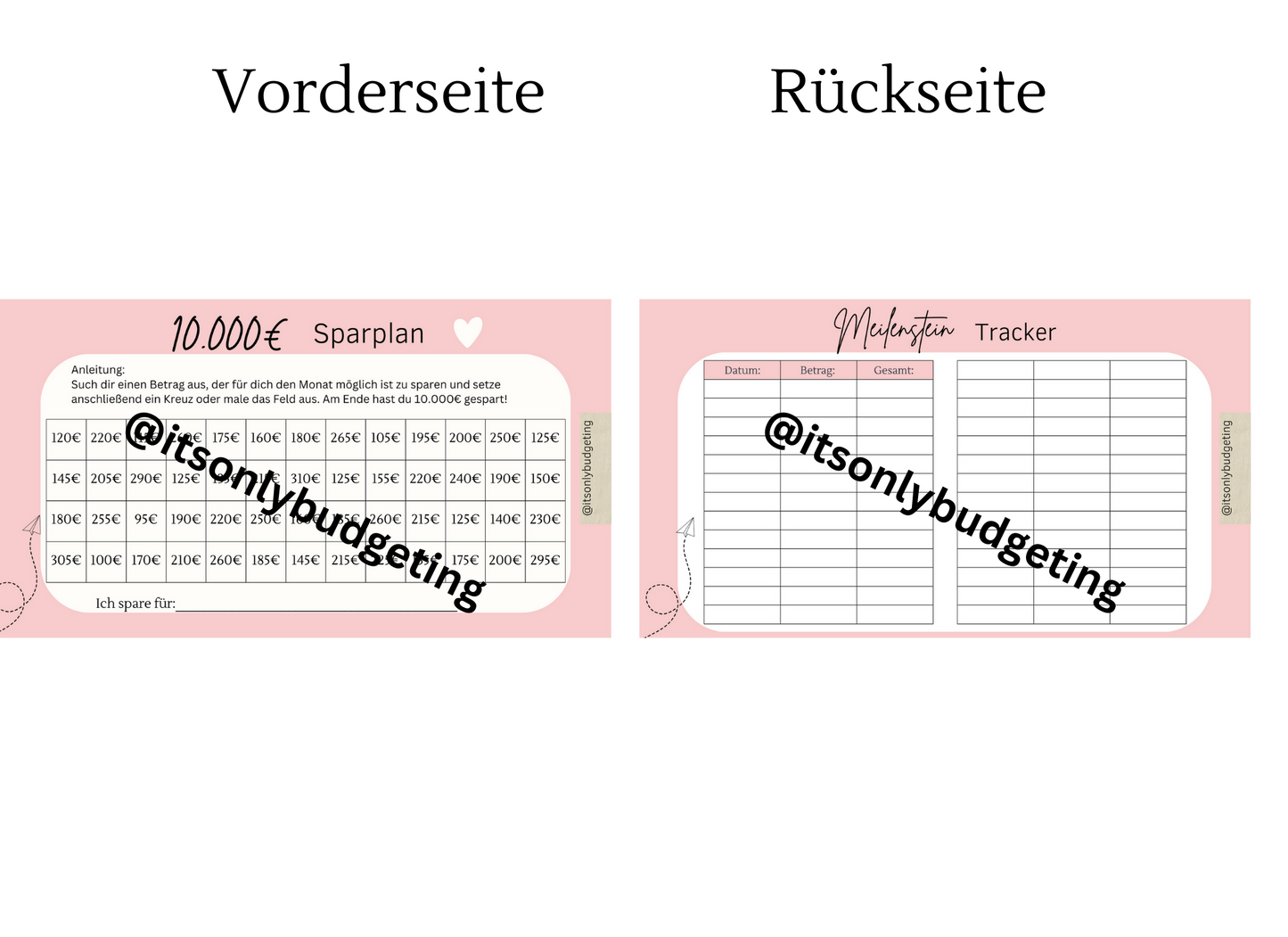 10.000 Euro Sparplan A6