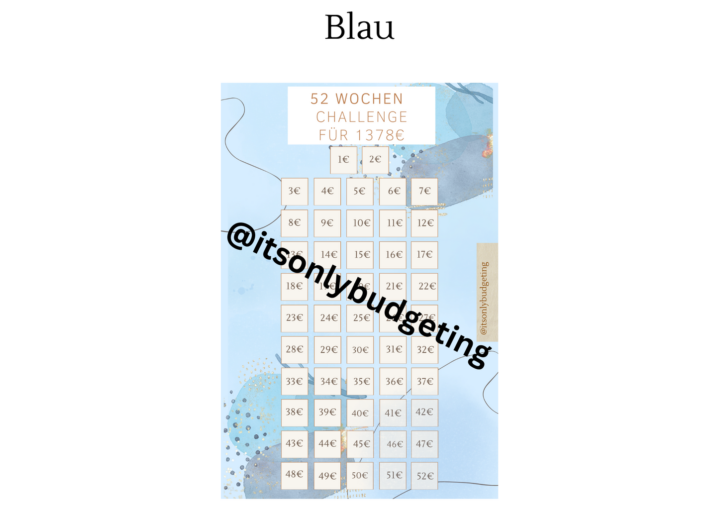 52-Wochen Sparchallenge NORMAL A5