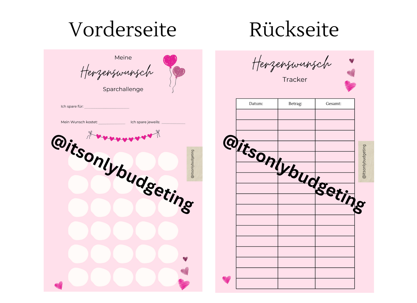 Herzenswunsch Sparchallenge A5
