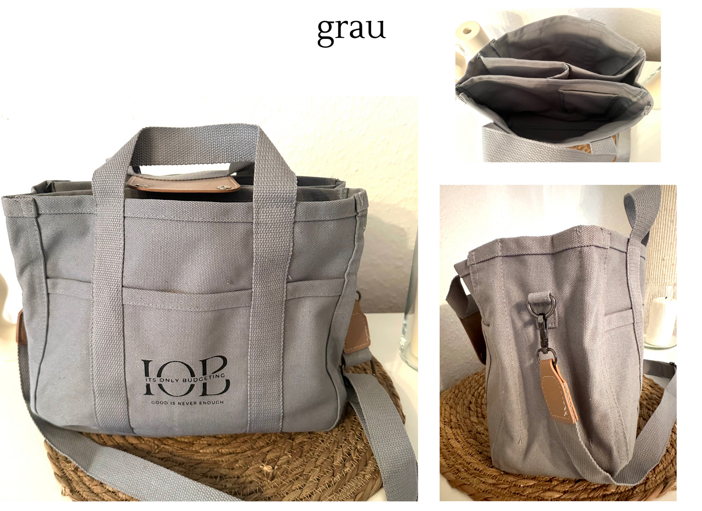 Handtasche mit Innenfächern (für mehr Ordnung)