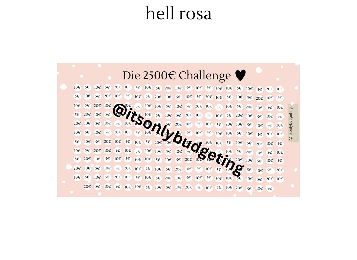 2500 Euro Sparchallenge A6