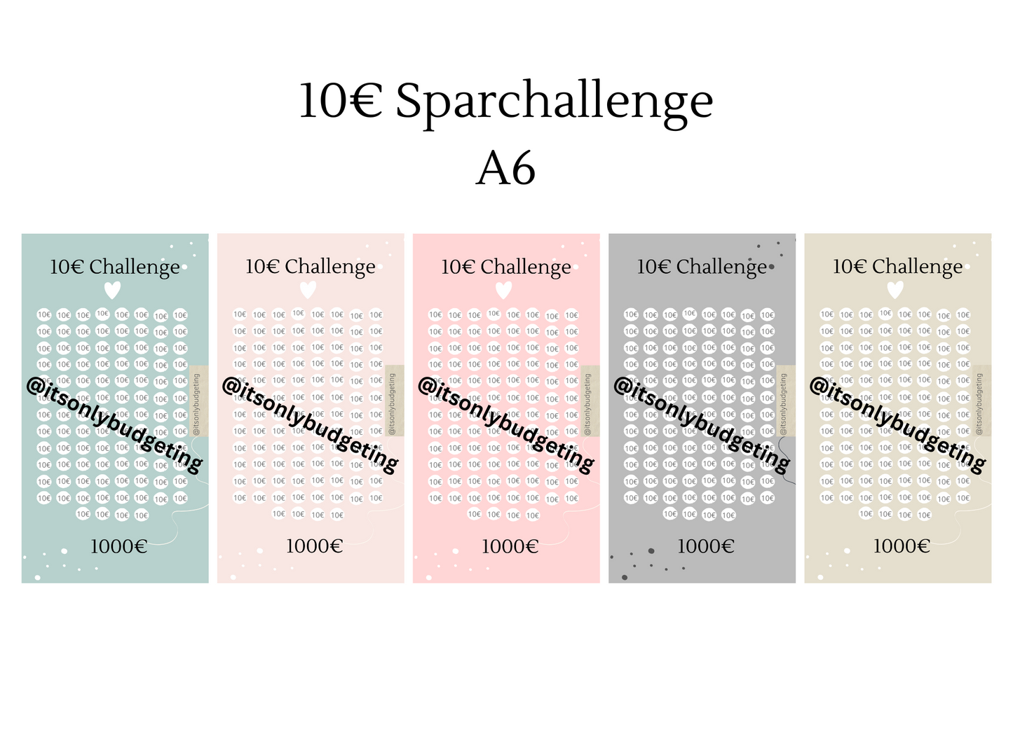 10 Euro Sparchallenge A6