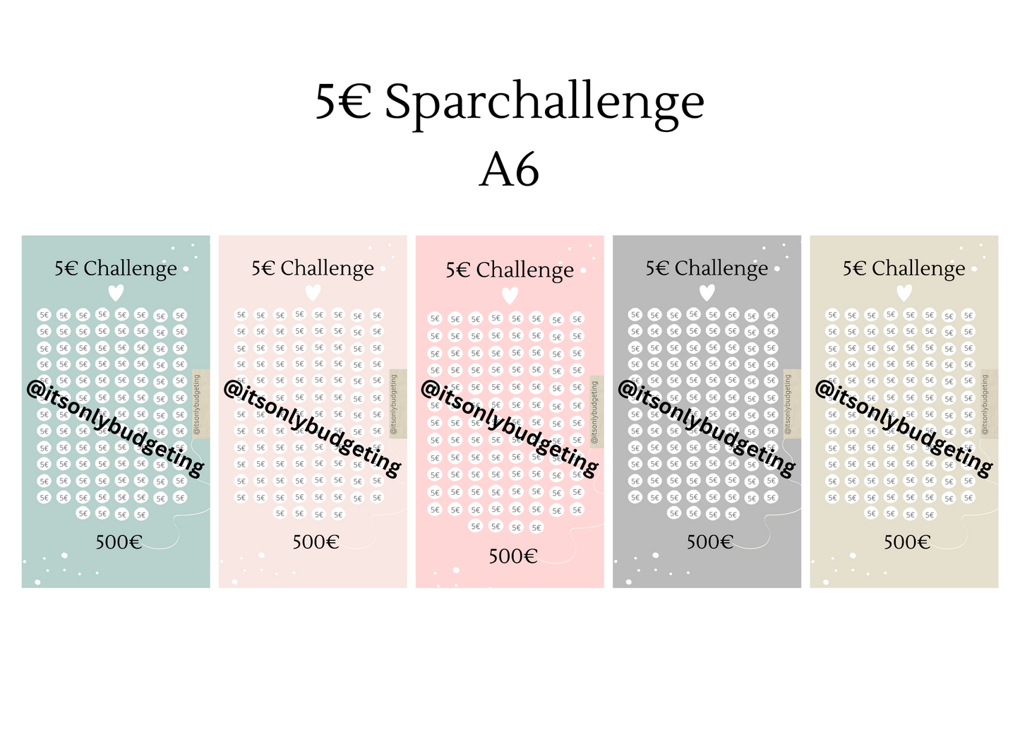 5 Euro Sparchallenge A6