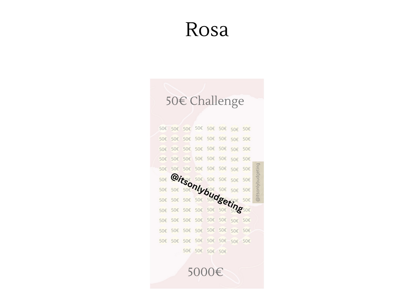 50 Euro Sparchallenge A6