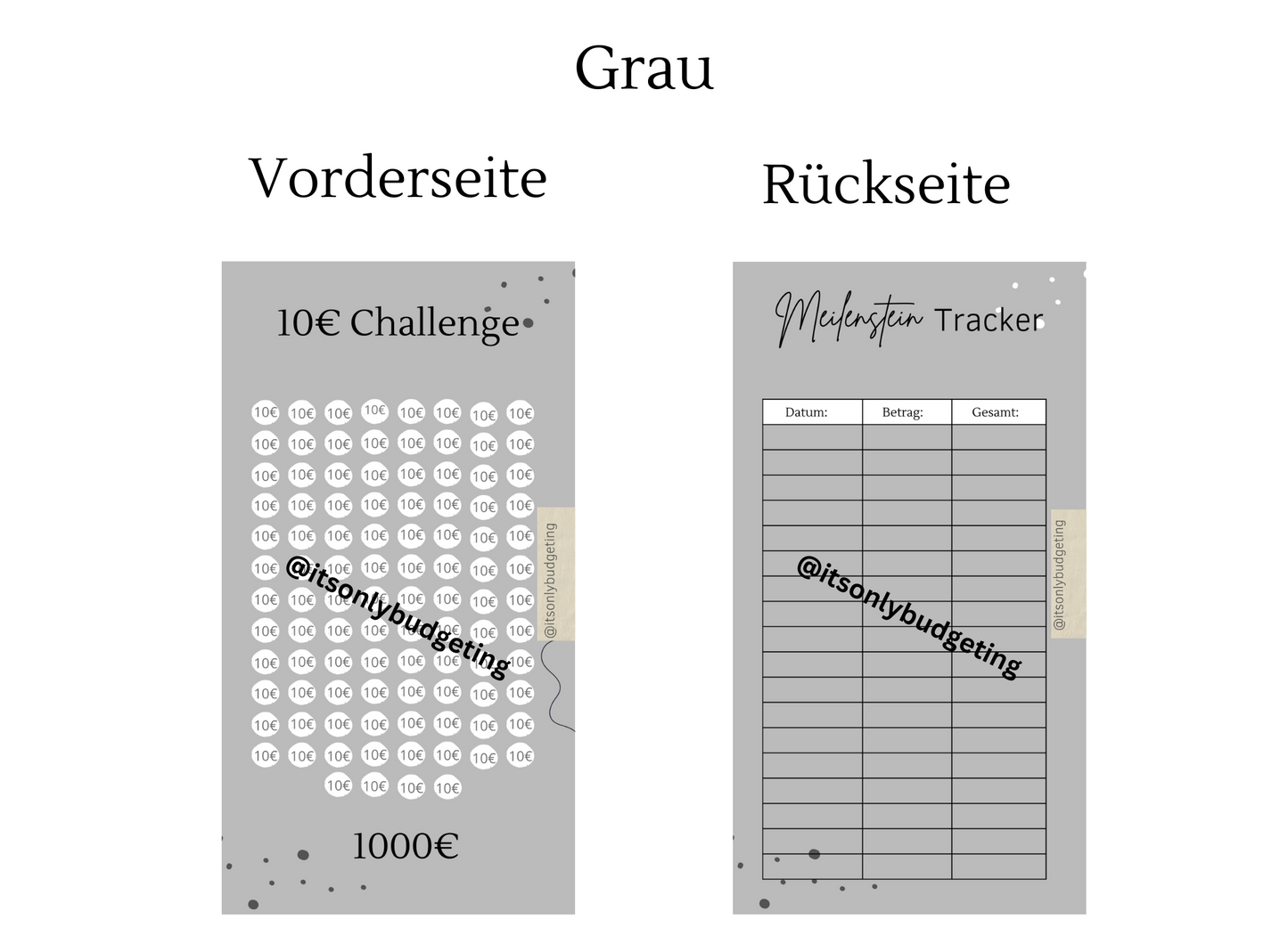 10 Euro Sparchallenge A6