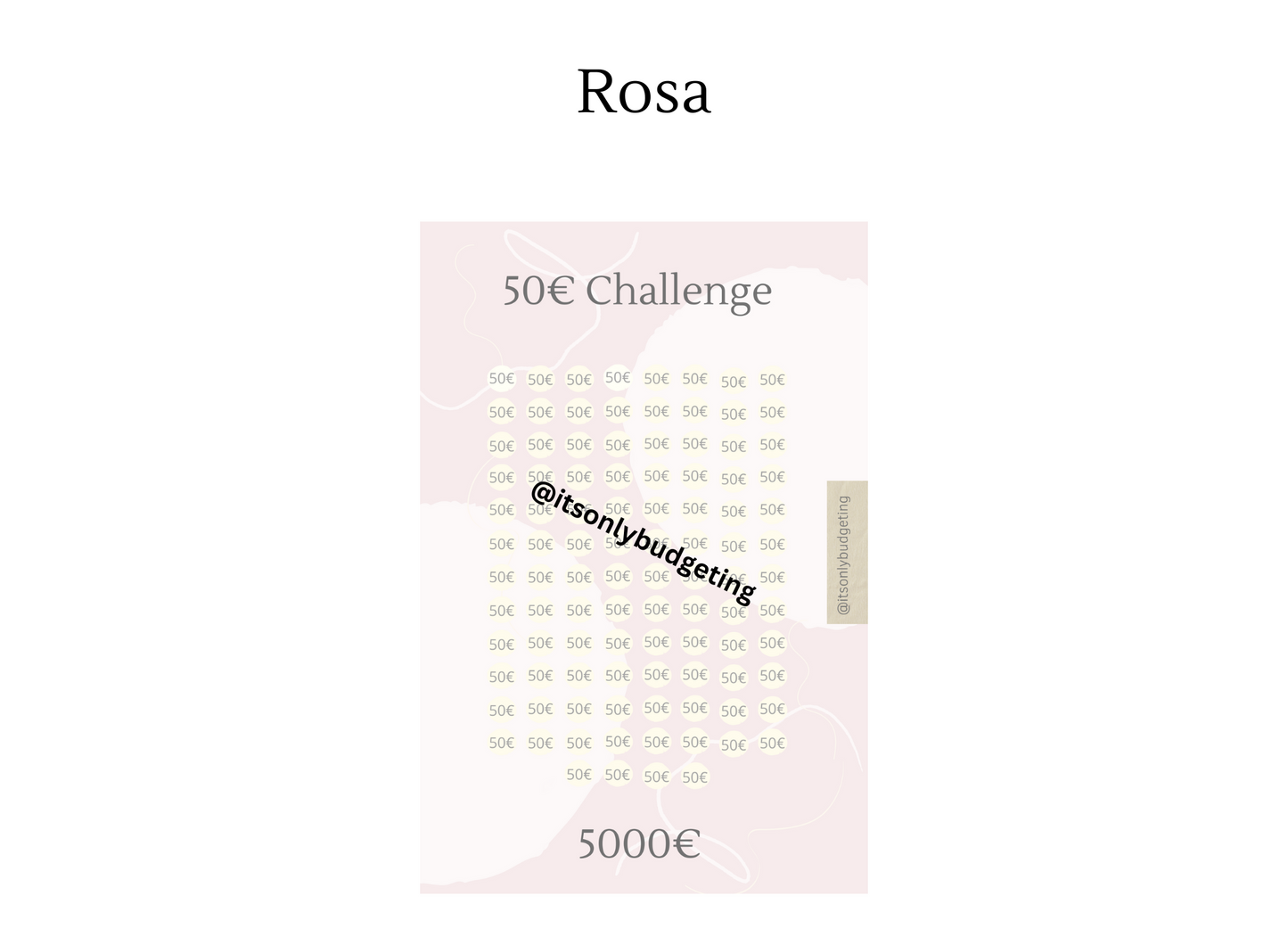 50 Euro Sparchallenge A5