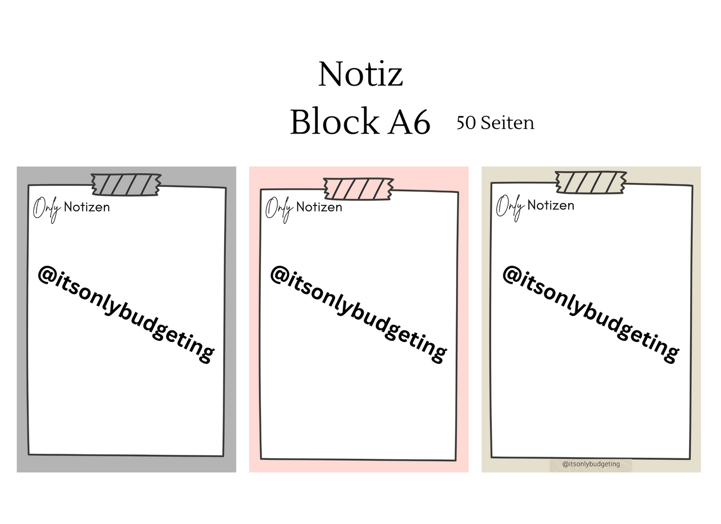 Notizblock A6