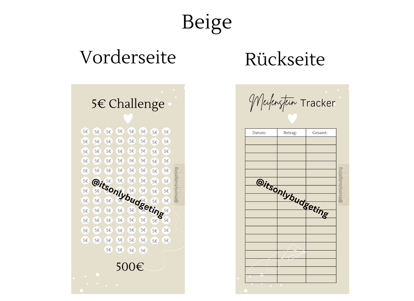 5 Euro Sparchallenge A6