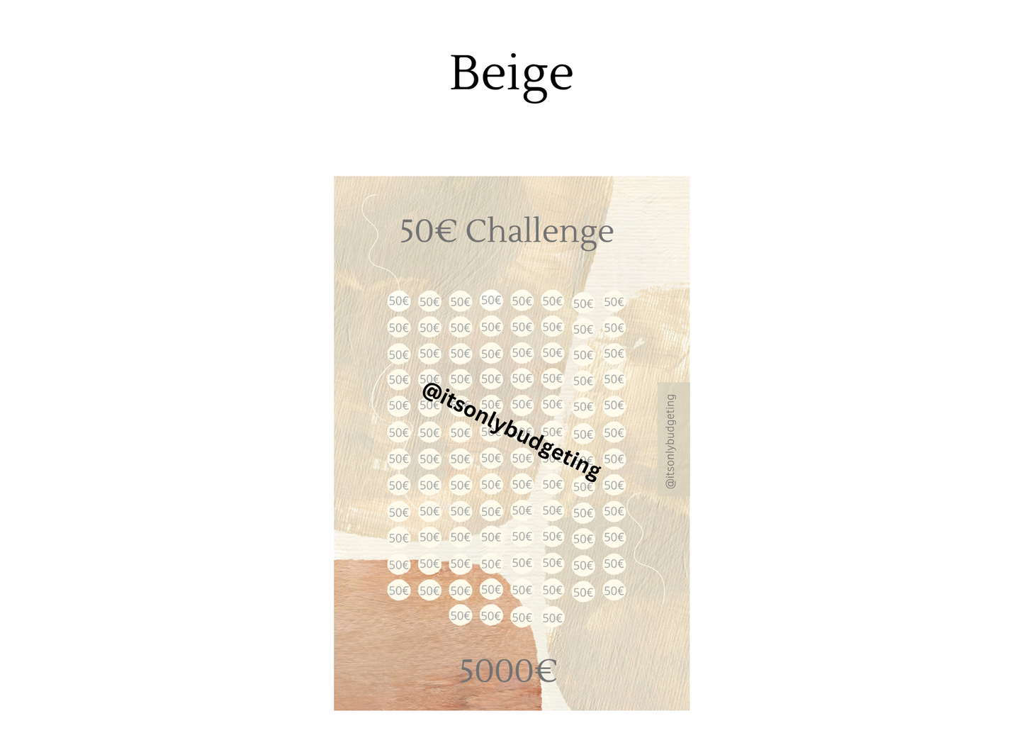 50 Euro Sparchallenge A5