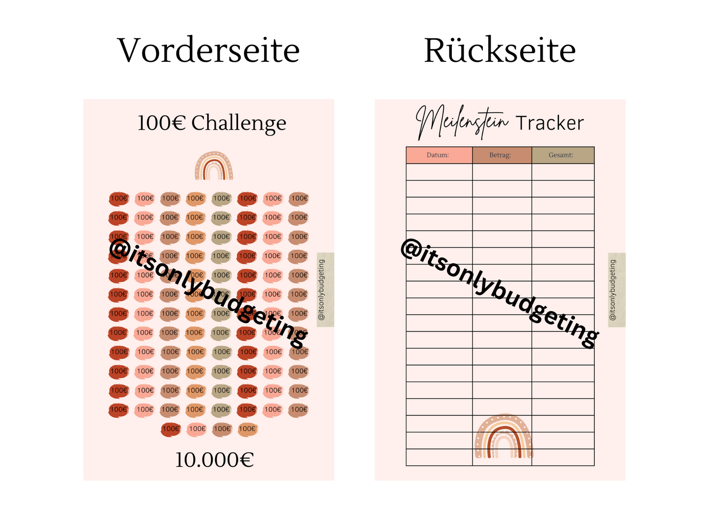 100 Euro Sparchallenge A5