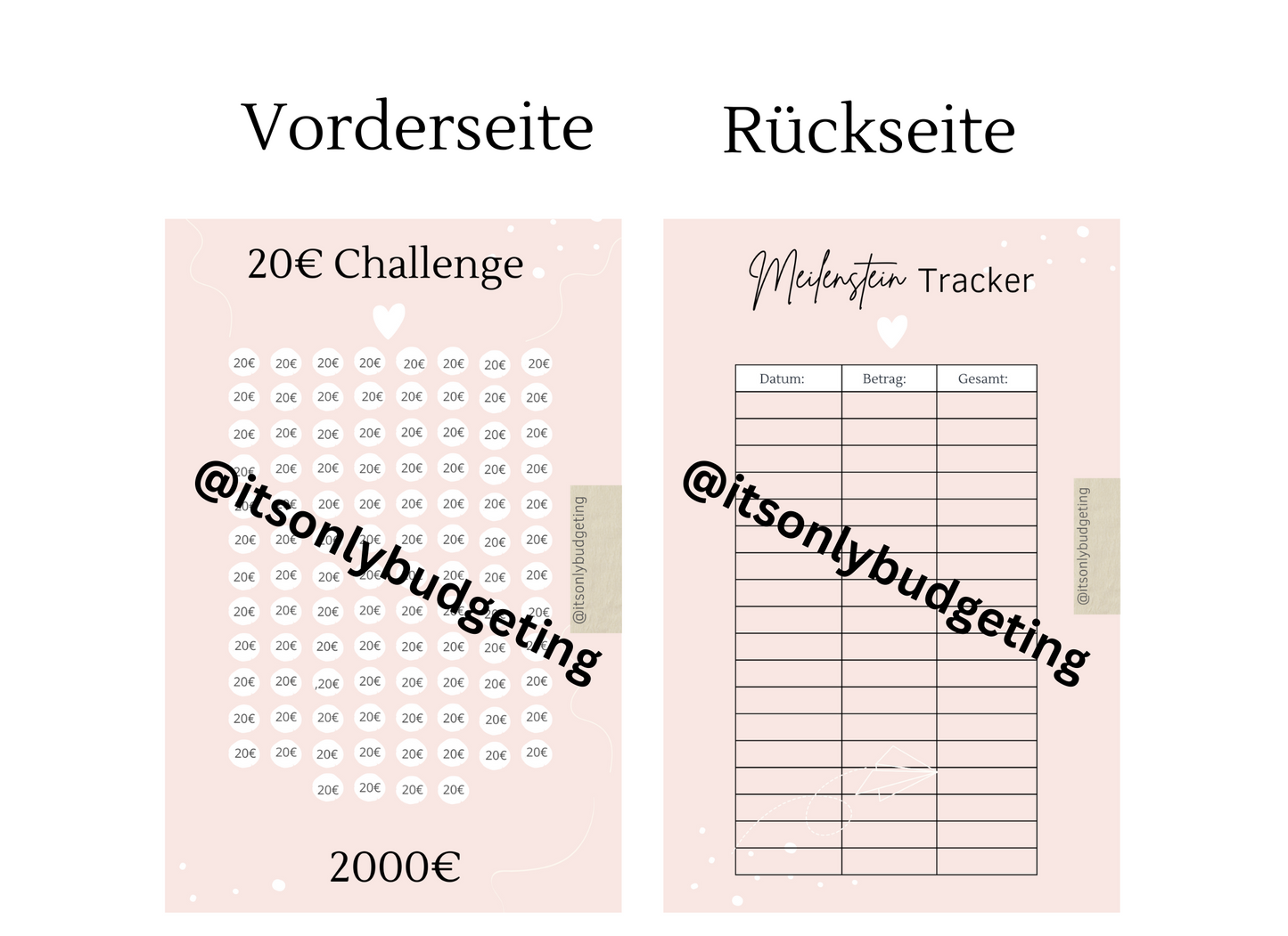 20 Euro Sparchallenge A5