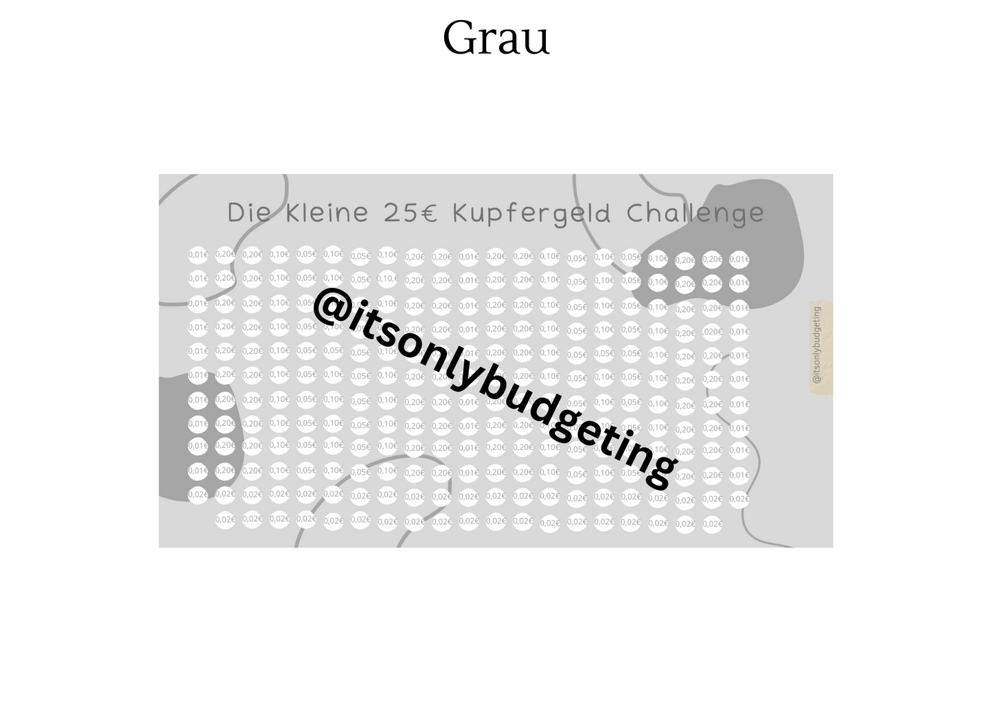 25 Euro Kupfergeld Sparchallenge A5