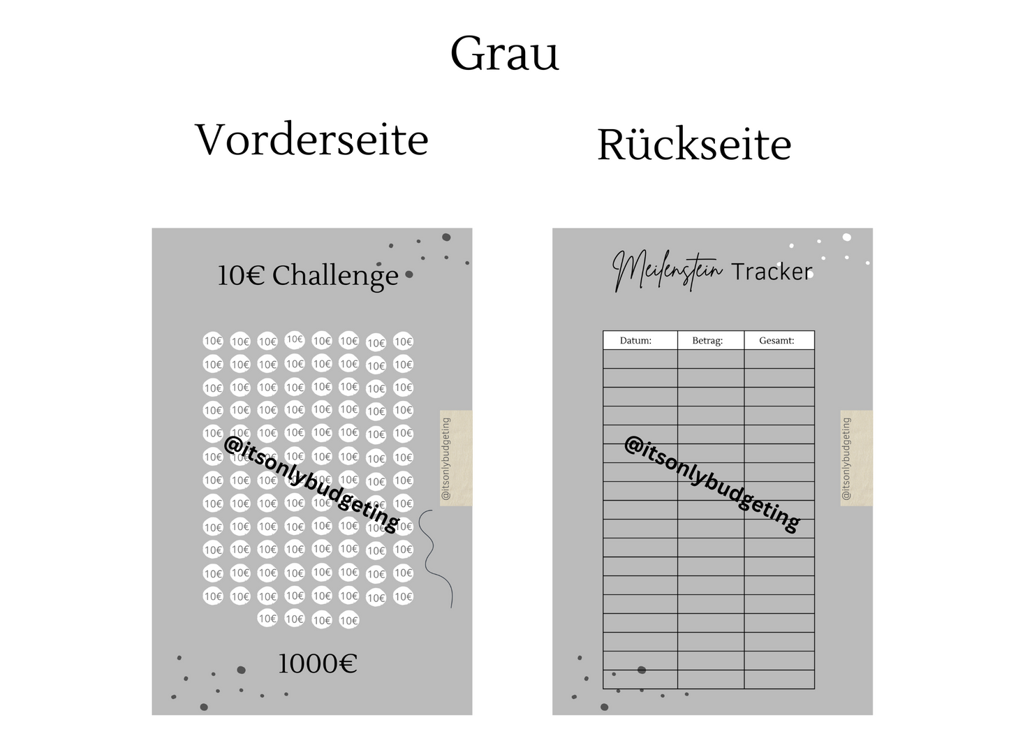 10 Euro Sparchallenge A5