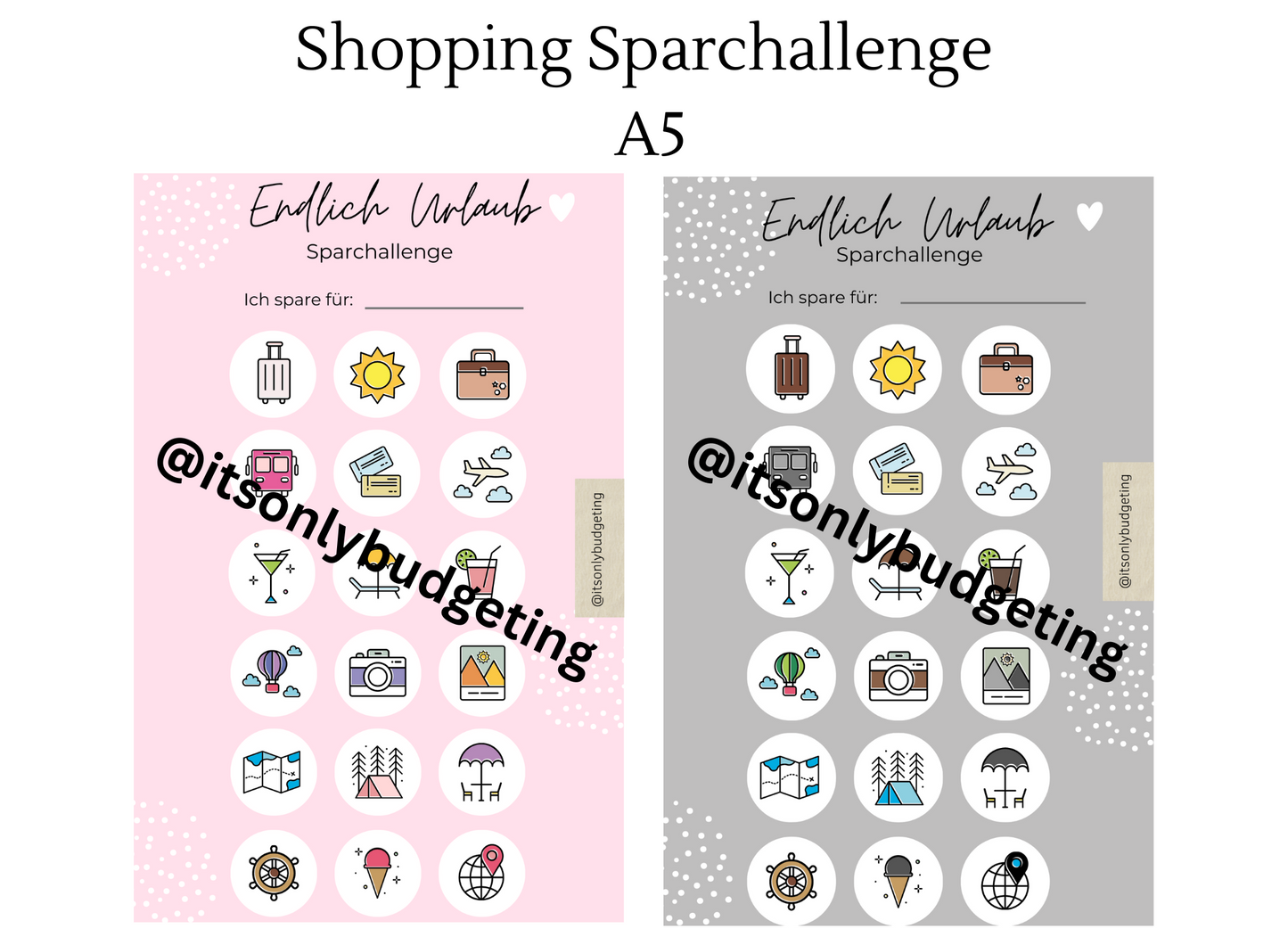 Endlich Urlaub Sparchallenge A5