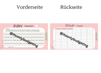 10.000 Euro Sparplan A6