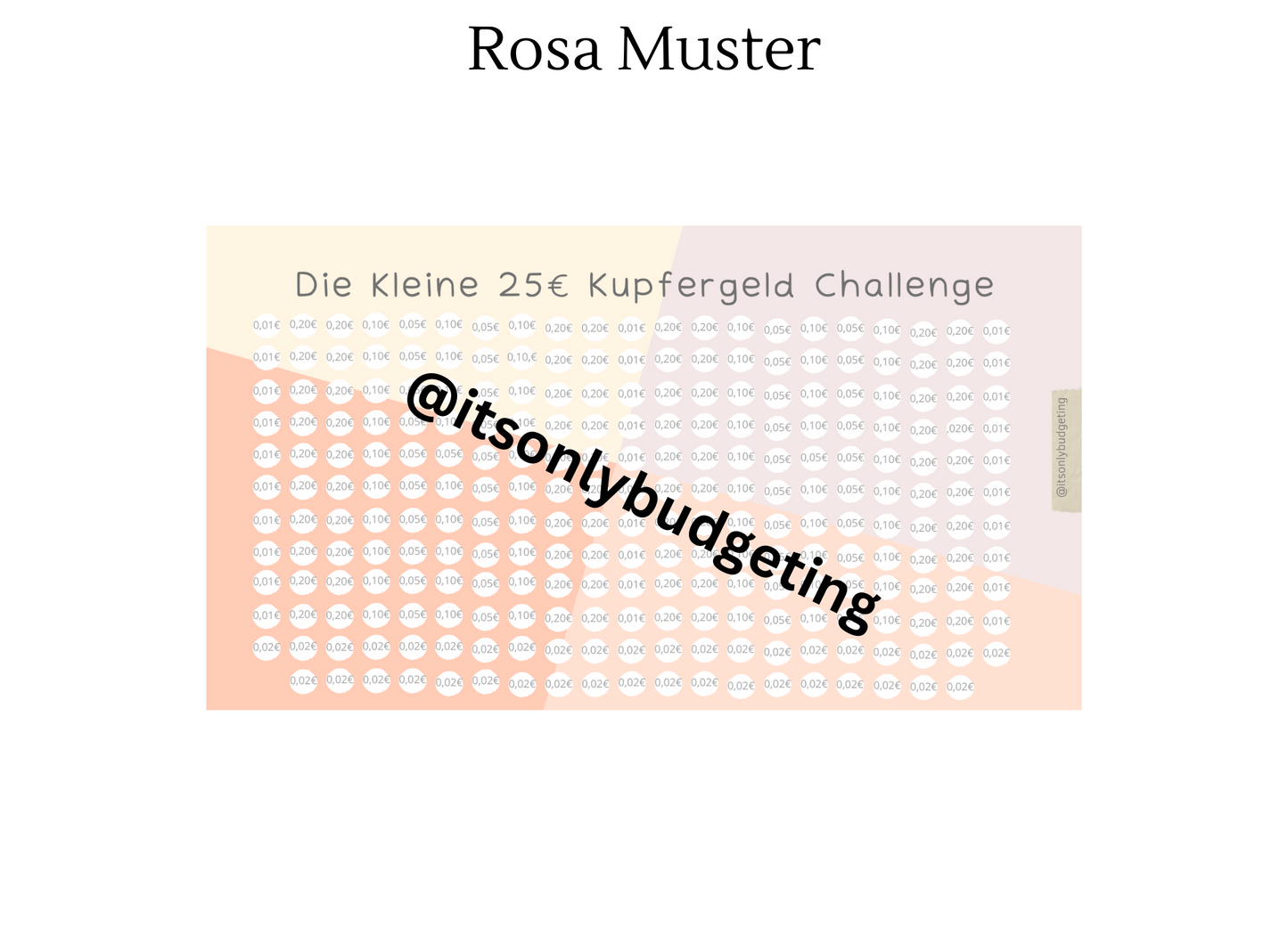 25 Euro Kupfergeld Sparchallenge A6