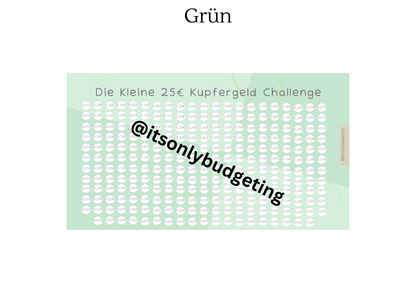 25 Euro Kupfergeld Sparchallenge A5