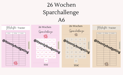 26 Wochen Sparchallenge (351 Euro) A6