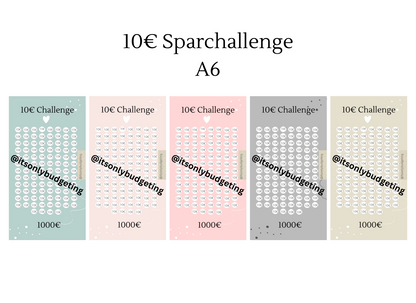 10 Euro Sparchallenge A6