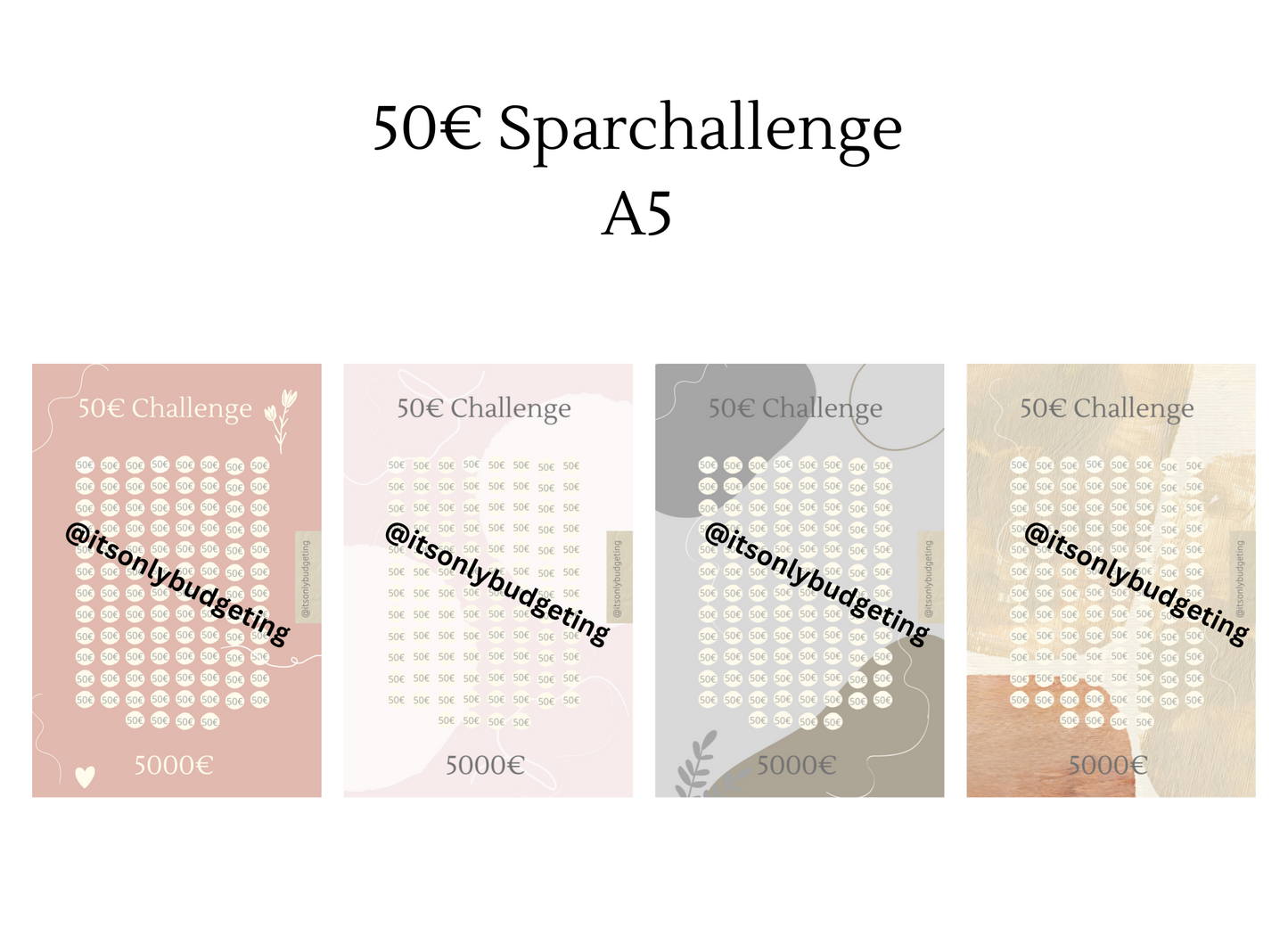 50 Euro Sparchallenge A5