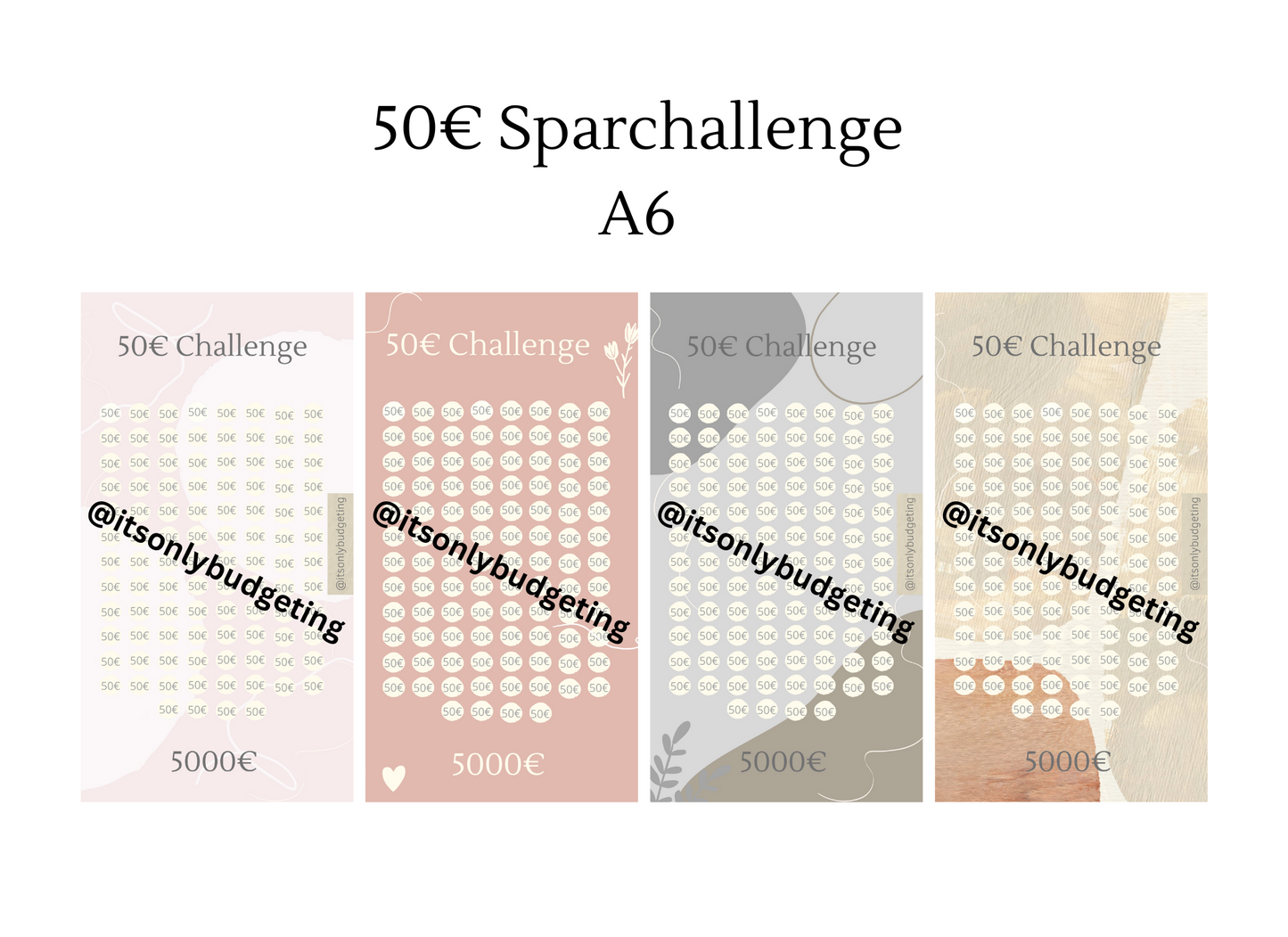 50 Euro Sparchallenge A6