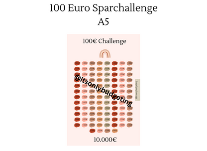 100 Euro Sparchallenge A5