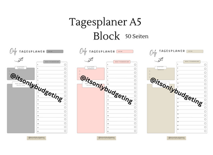 Tagesplaner A5 Block