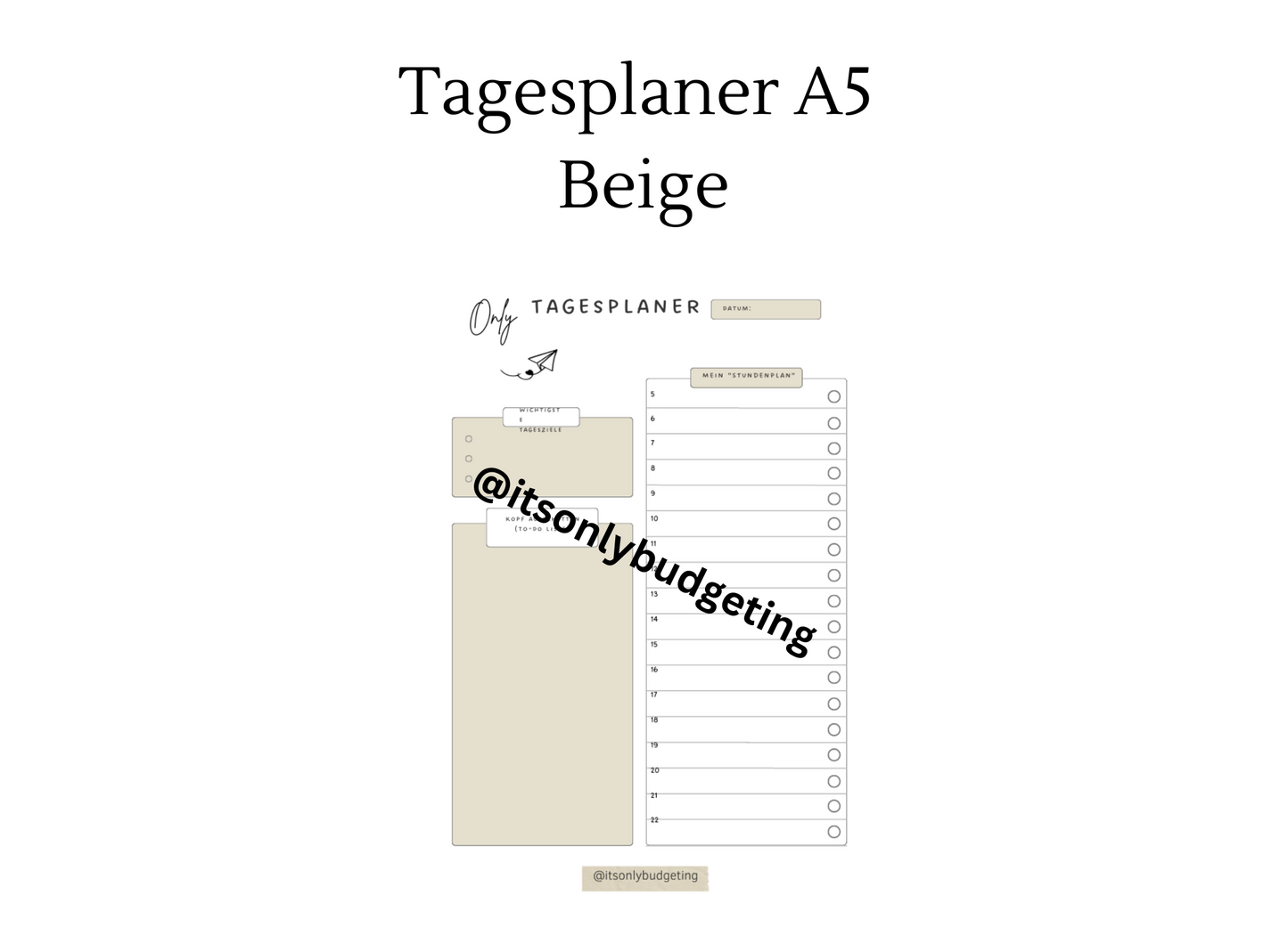 Tagesplaner A5 Block