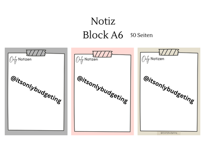 Notizblock A6