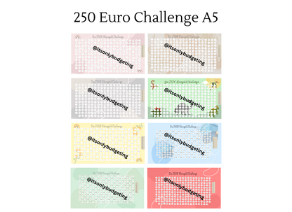 250 Euro Kleingeld Challenge A5