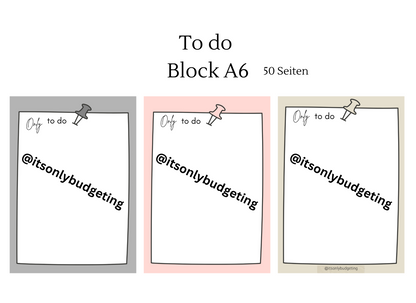 to do Block A6