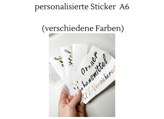 Personalisierte Sticker A6