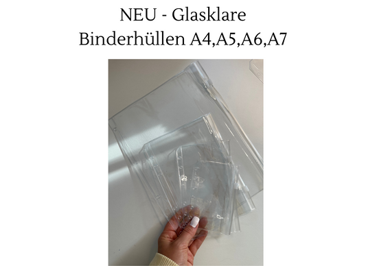 Binderhüllen GLASKLAR NEU A4,A5,A6,A7