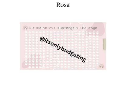 25 Euro Kupfergeld Sparchallenge A5