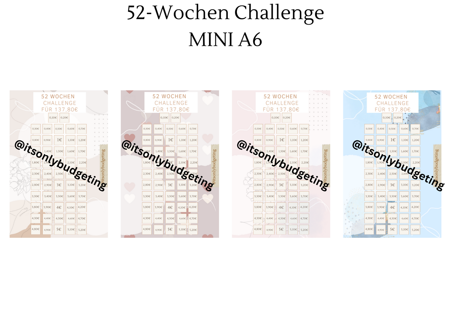 52-Wochen Sparchallenge MINI A6