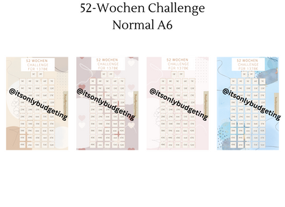 52-Wochen Sparchallenge NORMAL A6