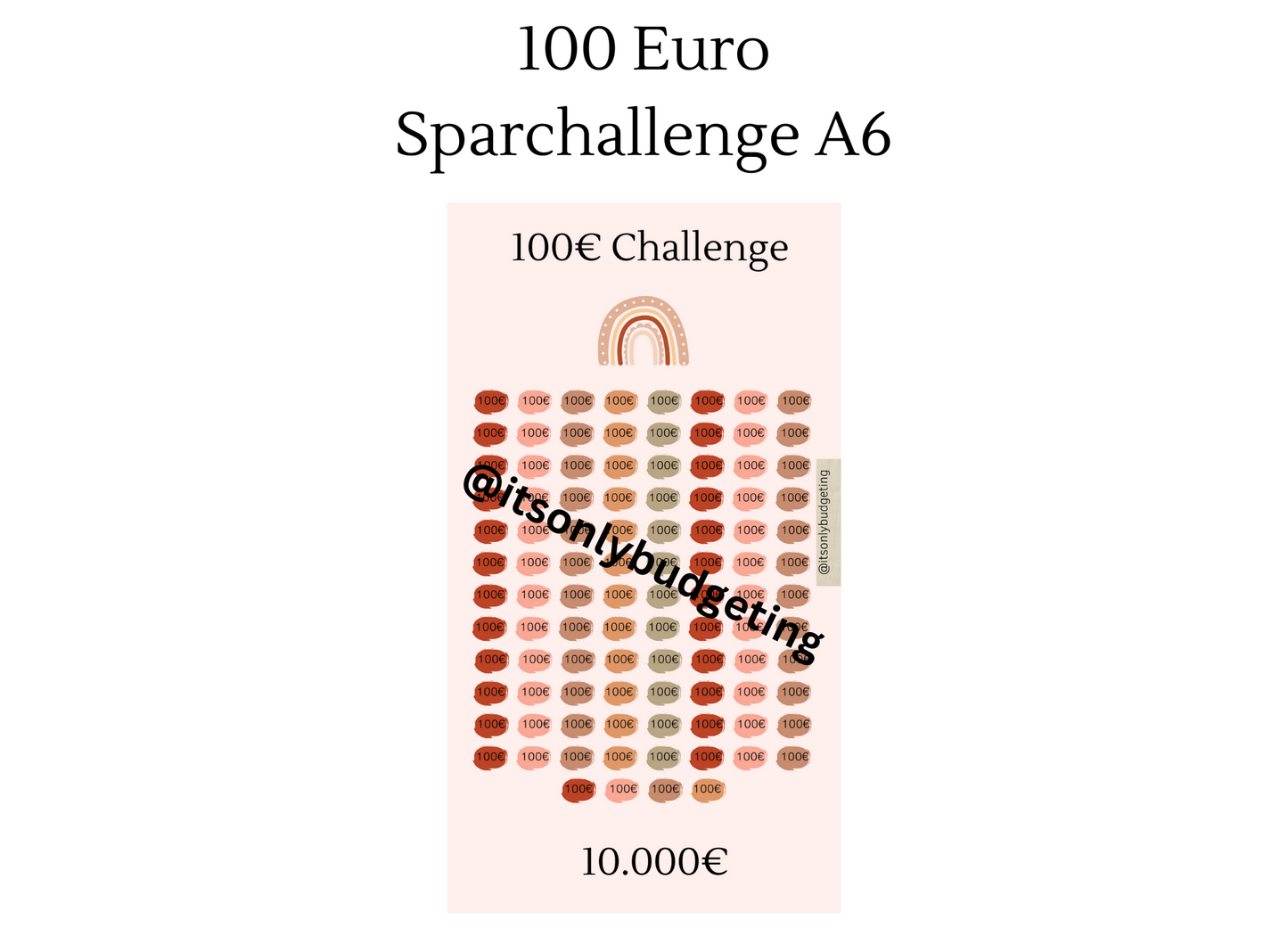 100 Euro Sparchallenge A6