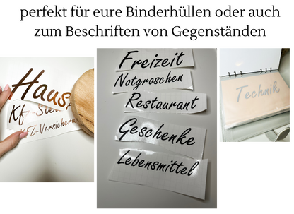 Personalisierte Sticker A5, A6, A7