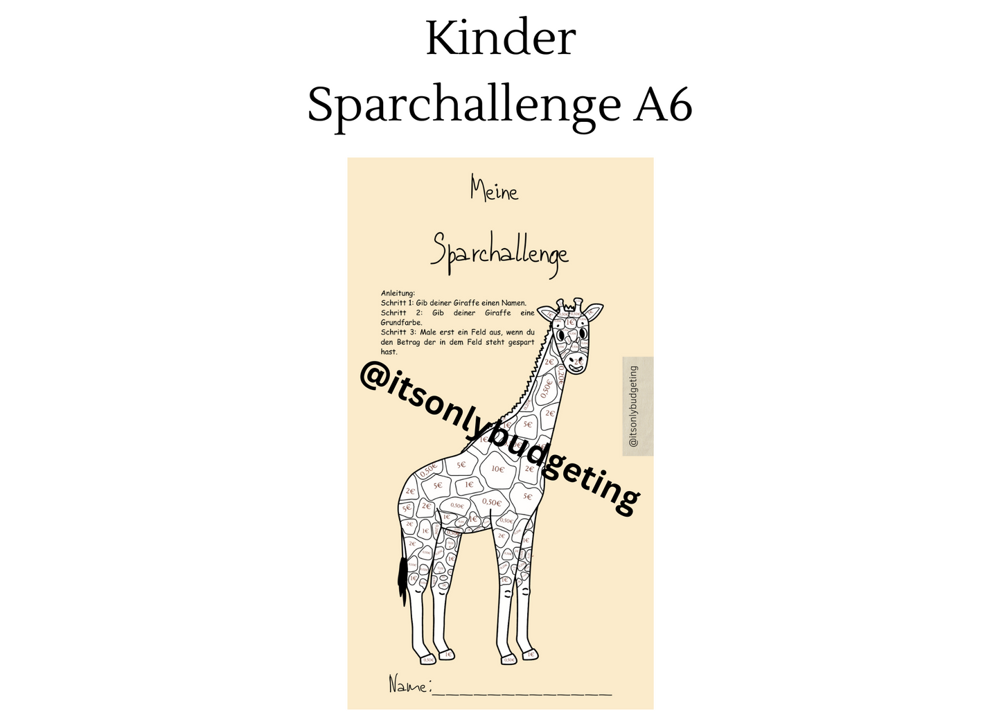 Kinder Sparchallenge A6